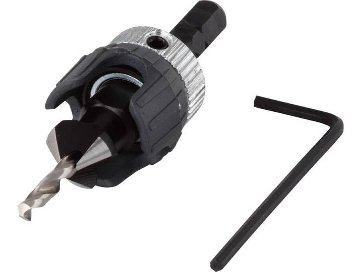 wolfcraft - Verzinkboor dieptestop - Ø 4 - 5 mm - Voorboor - 2544000