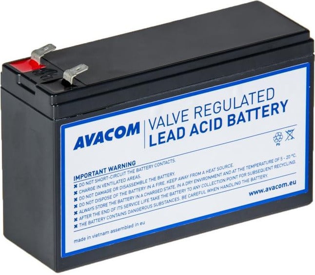 AVACOMtech AVA-RBC114 verzegelde loodzuuraccu VRLA, zwart, 2 kg