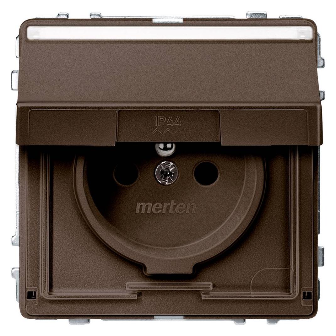 Merten Steckd. m. Schutzk.stift, Klappd. u. MEG2612-7215 (MEG2612-7215)