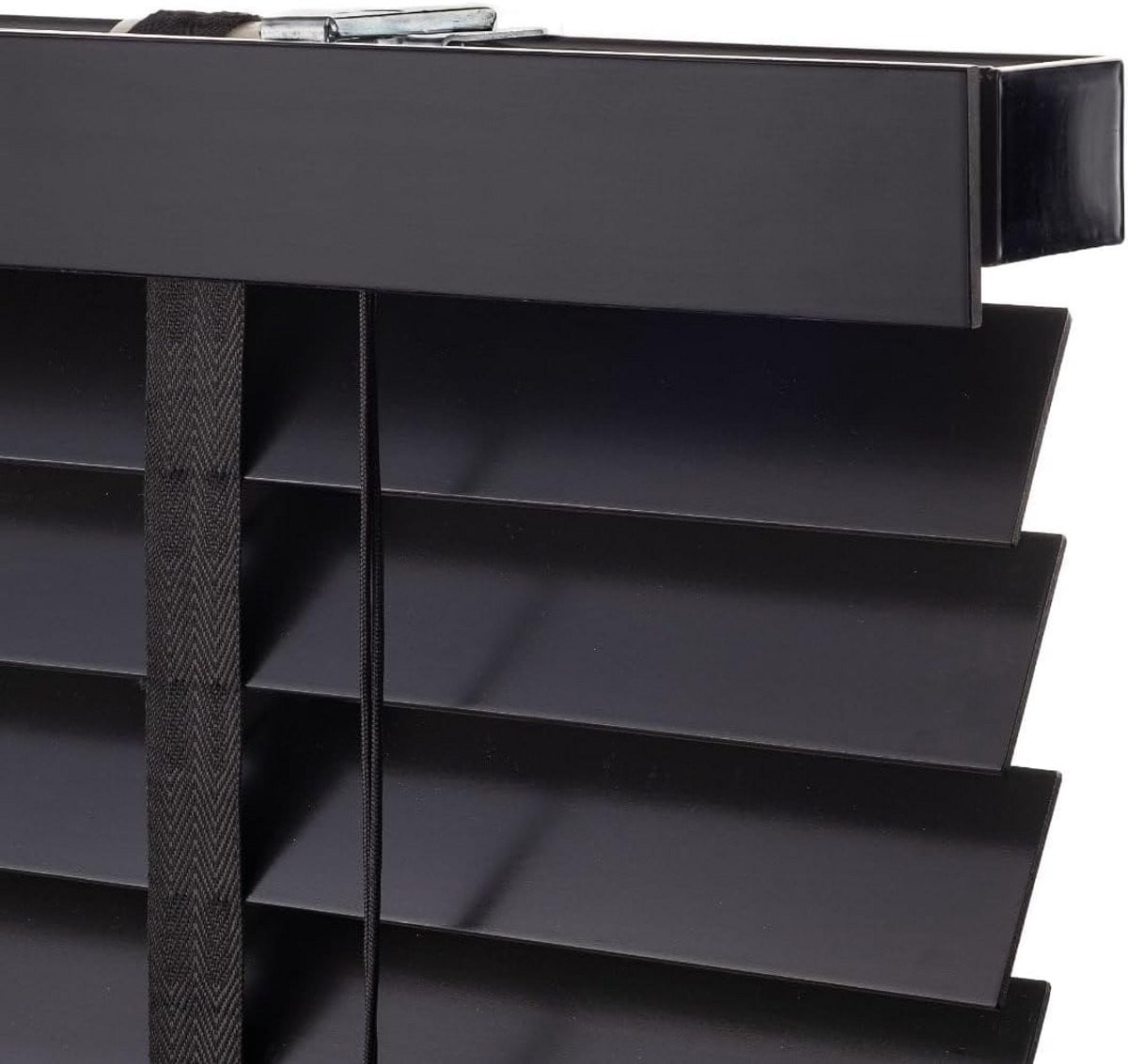 Houten Jaloezieën met 50 mm Lames - Zwart - Maatwerk Raambekleding