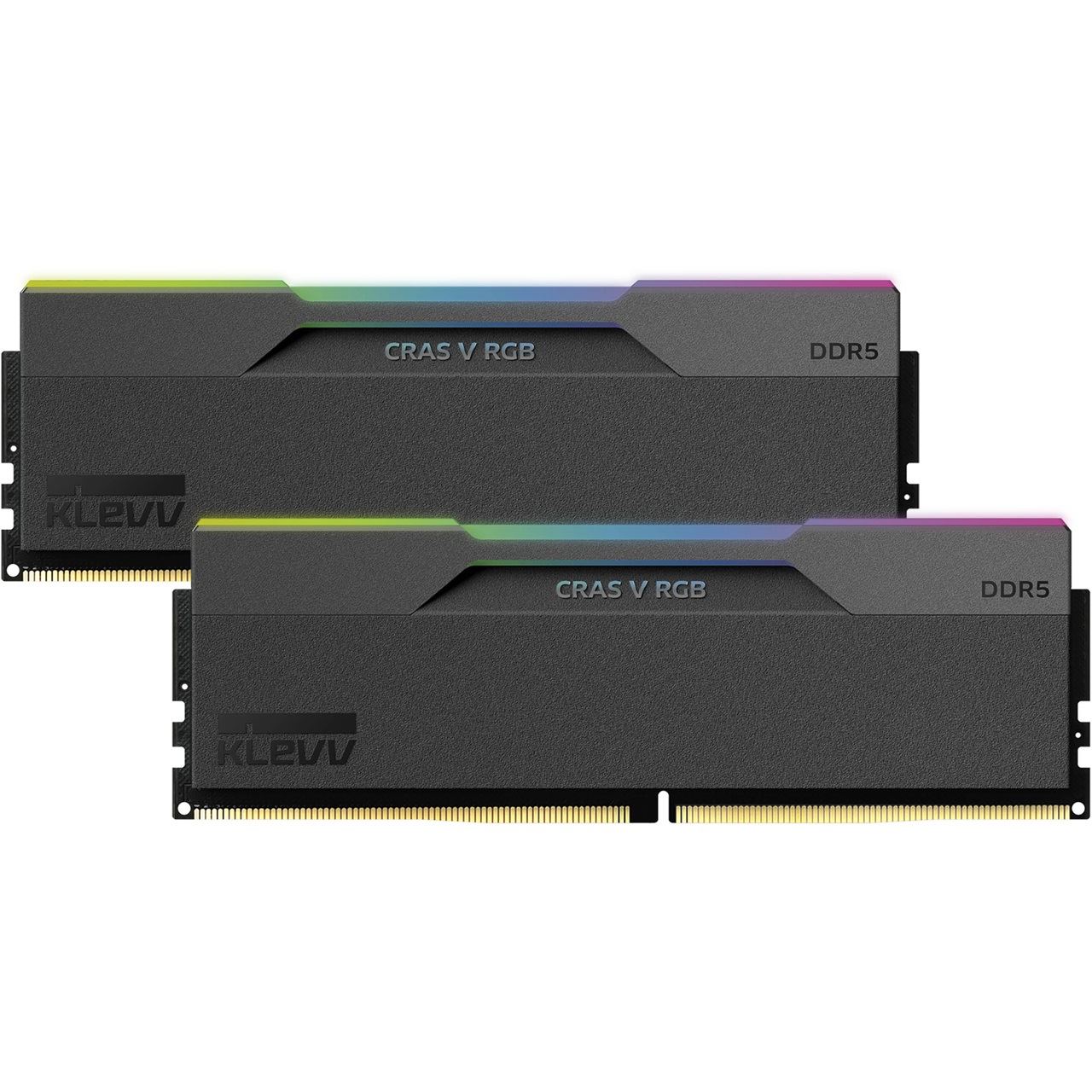 32GB Klevv Cras V RGB Obsidian Black DDR5-6000 DIMM CL28 Dual Kit
