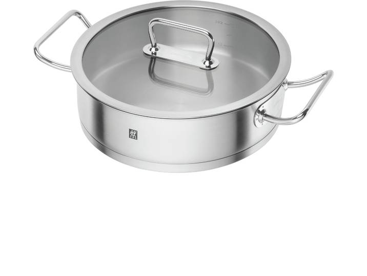 Zwilling »Pro« Servierpfanne mit Deckel - silber