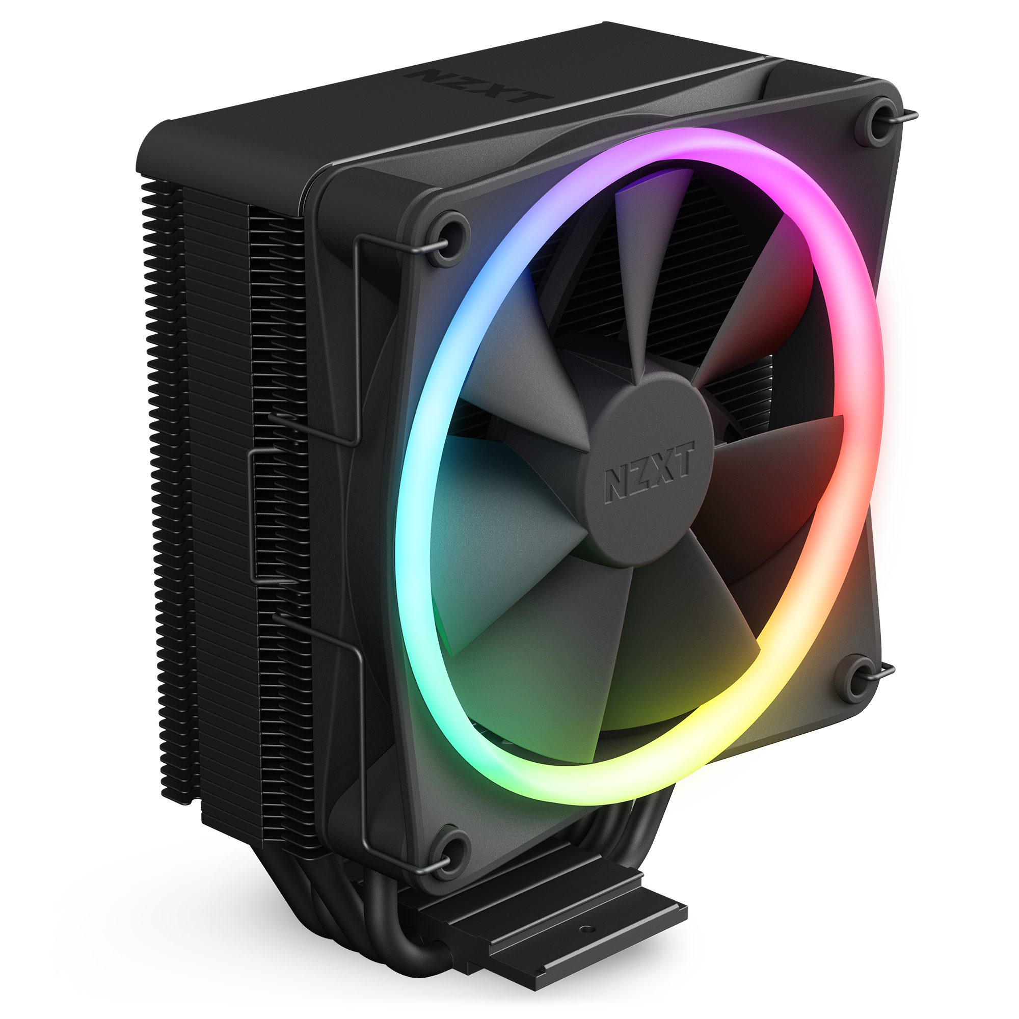 NZXT T120 RGB CPU Kühler für AMD und Intel CPU, 120 mm Lüfter, schwarz