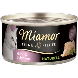 Miamor Feine Filets naturelle in Fleischsaft Huhn & Schinken 24x80 g