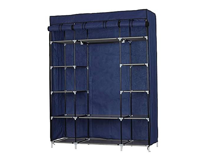 SDGBCXD Tragbarer Kleiderschrank, Organizer Kleiderschrank Kleidung Lagerung Regale Vliesstoff