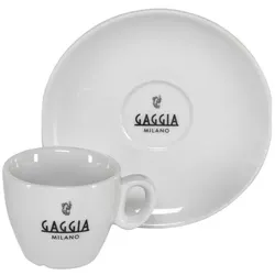 Gaggia, Tasse, Espressotassen und Untertassen / 6 Stück / Porzellan (6x)