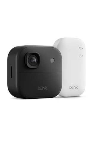 Blink Buitencamera 2K+ (nieuwste generatie) - Draadloze slimme beveiligingscamera met Sync-basismodule, zwart