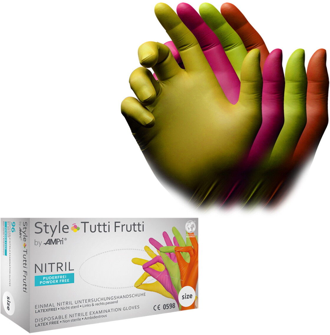 AMPri Style Tutti Frutti Nitrilhandschuhe