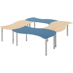 "SoooRounD" Basic I Rechteckwellentisch, feststehend