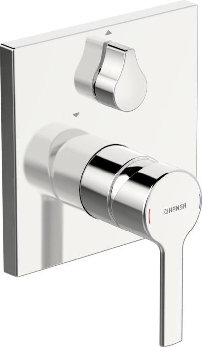 Wannenarmatur Hansaronda 83849583 Hansabluebox, eckige Rosette, chrom