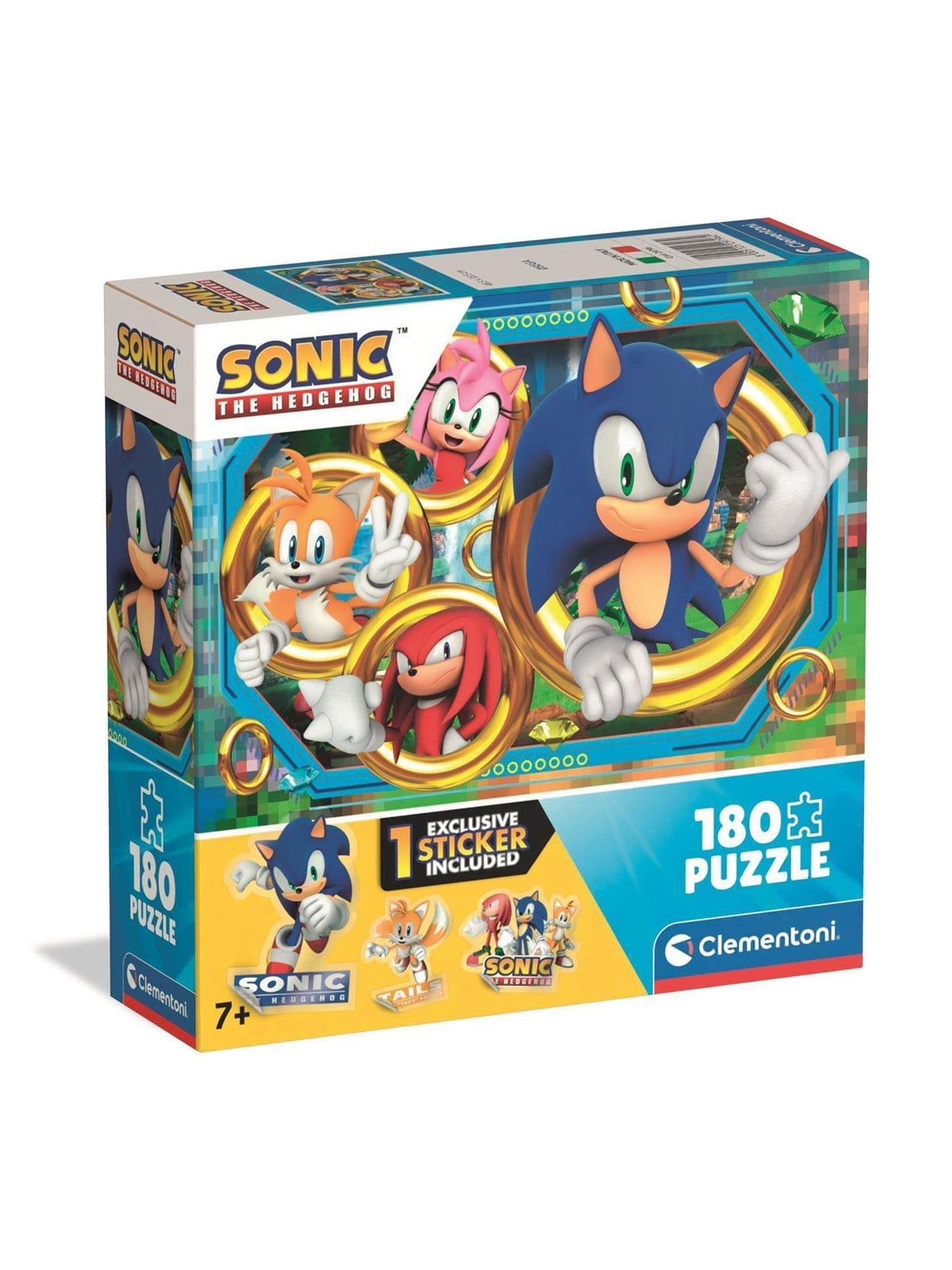 Clementoni Puzzle Square Box - Sonic, 180-teilig 2D Puzzles