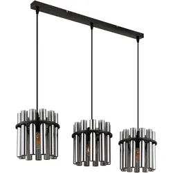 Hängeleuchte DAREN (LBH 80x20x120 cm) - schwarz - LBH 80x20x120 cm