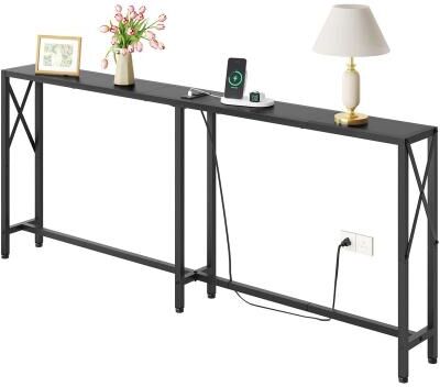 No "Oulets-Narrow Console Table - 7.87""D x 70""W x 30.31""H"