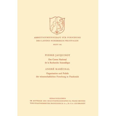 Das Centre National de la Recherche Scientifique / Organisation und Politik der wissenschaftlichen Forschung in Frankreich, Taschenbuch von Pierre