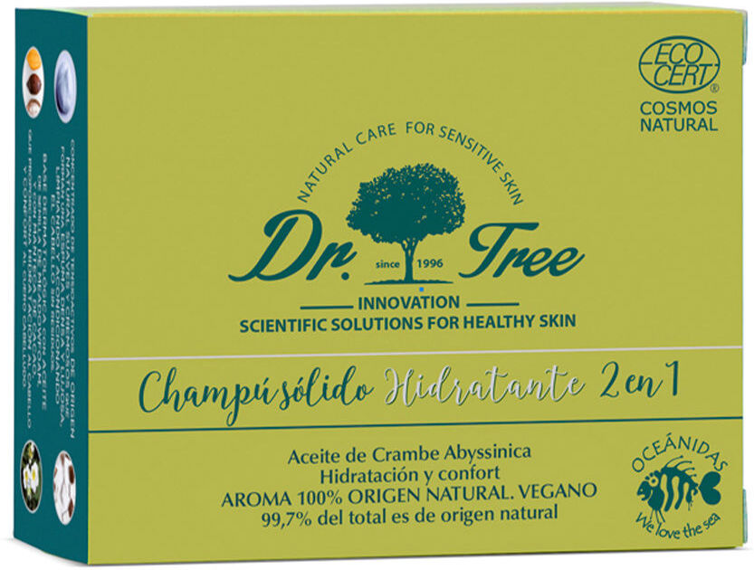 Dr. Tree Shampoing Solide hydratant 2 en 1 75 gr