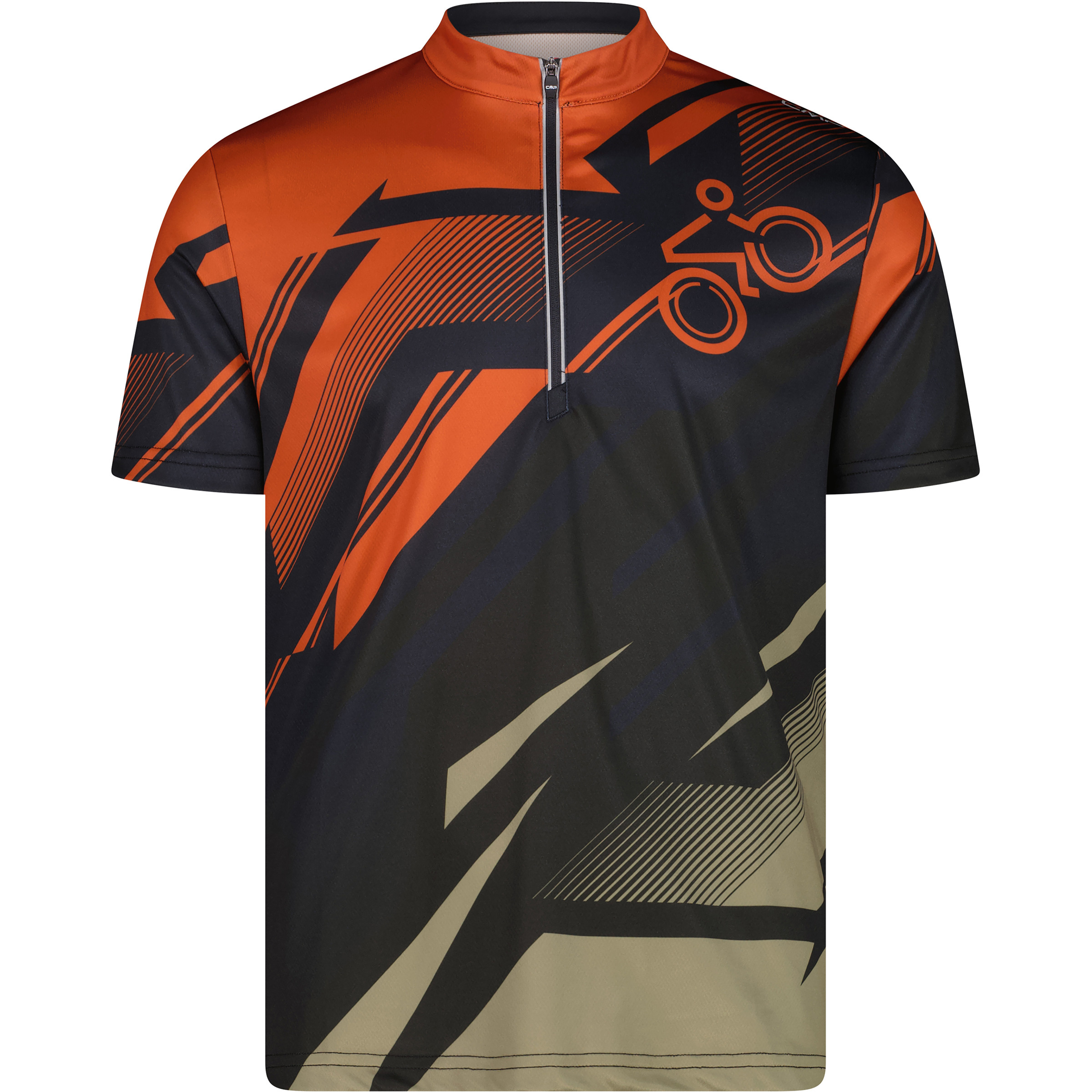 CMP Radtrikot Herren Radtrikots orange Größe S Mountainbike | Rennrad | Gravel Atmungsaktiv
