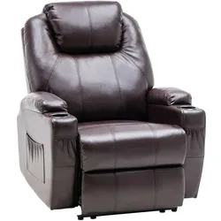 MCombo Elektrisch Relaxsessel Massagesessel Fernsehsessel Liegefunktion Vibration Heizung 7061