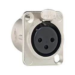 Gira XLR Flanschbuchse 3-Pol-D 003600