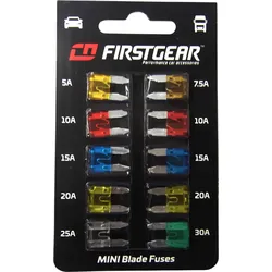 Flachsicherungen MINI Ersatzsicherungen Blister FirstGear