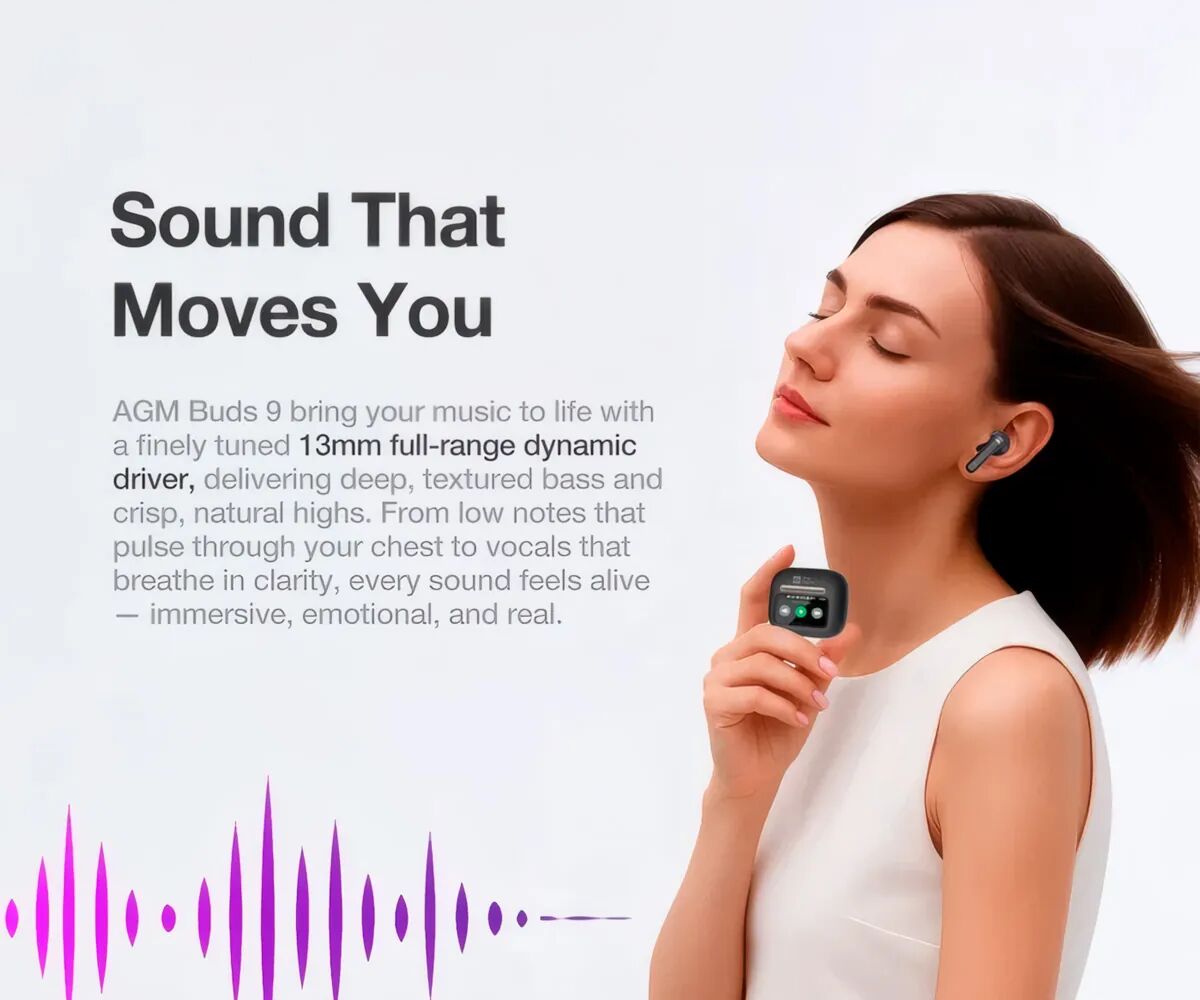 Agm Buds 9 Negro / Auriculares Inear True Wireless