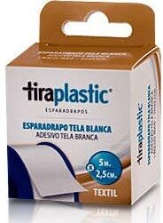 TIRAPLASTIC Esparadrapo de Tela Color Carne 5x2,5cm 1ud