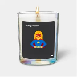 Chatty Candles, Duftkerzen, Duftkerze Woody Alltagsheldin