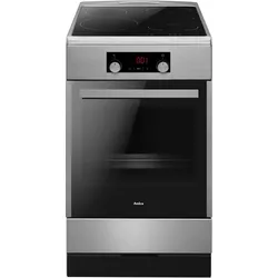 Amica SHI 905 150 E, Backofen + Herd Freistehend, Schwarz, Silber