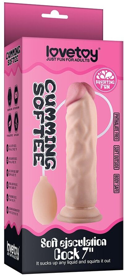 Lovetoy Gode éjaculateur Cumming Softee 19 x 4.3 cm