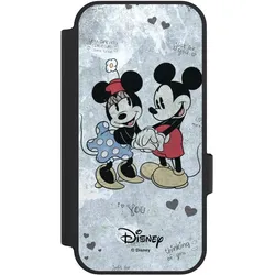 Nivocase Klapphülle für Google Pixel 10 Pro Handyhülle aus Kunst Leder NIVOflip schwarz Disney Vintage (Google Pixel 10 Pro), Smartphone Hülle, Schwarz