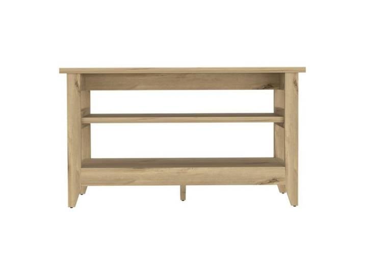 Banc de rangement Misuri de 110 cm chêne sable
