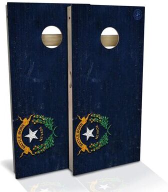 Skip's Garage Nevada Flag Outdoor Cornhole Board Set