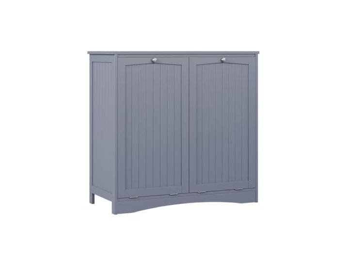 Vicco Wäscheschrank Bianco , Grau 83 x 80 cm 2 Türen · Schmutzwäsche blickgeschützt · 2 kippbare Wäschekörbe · Wäsche getrennt sortierbar
