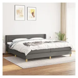 vidaXL, Boxspringbett, Mavonas (Horizontale Streifen) (200 x 200 cm)