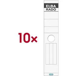 Elba Selbstklebende Rückenschilder »rado« 100420958 weiß, 7.5 cm