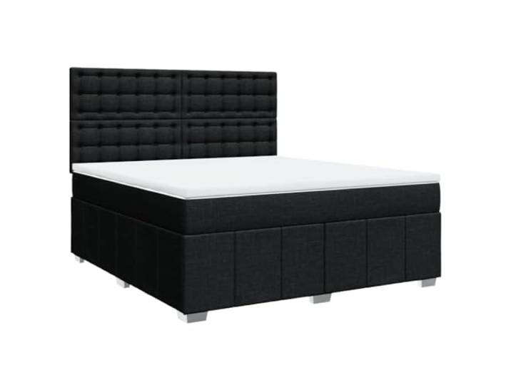 PUGYNBK Boxspringbett, 180 x 200 cm, mit Federkernmatratze Verstellbares Kopfteil, Polyestergewebe, Lattenrost, atmungsaktive Matratzenauflage