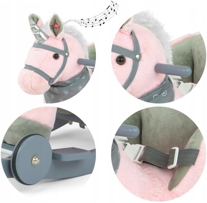 MILLY MALLY Porteur cheval rose Rose 48x38x11cm