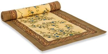 Couleur Nature Olive Tree Gold/ BlueTable Runner