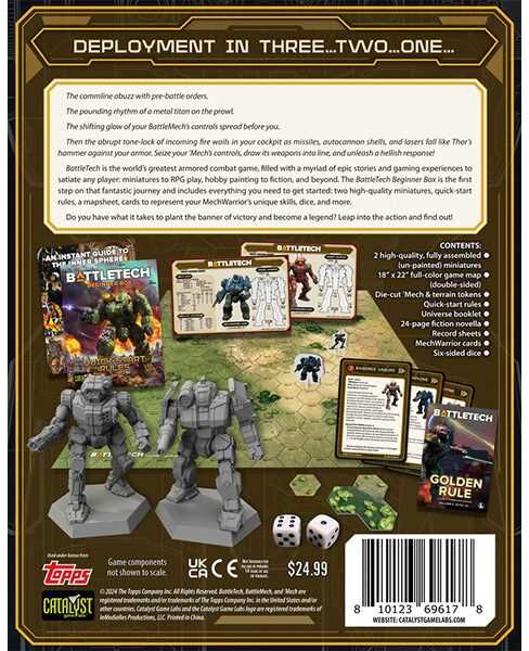 Catalyst Game Labs BattleTech: Beginner Box 40th Anniversary Tabletop Miniatures Game for 2 Players