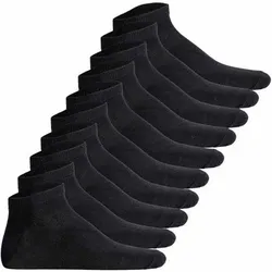 JACK AND JONES JACK&JONES Herren Socken 10er Pack - JACDONGO SOCKS, One Size, Größe 40-46 in Schwarz Schwarz