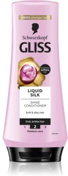 Schwarzkopf Gliss Liquid Silk bálsamo regenerador para reforçar e dar brilho ao cabelo 200 ml. Gliss Liquid Silk