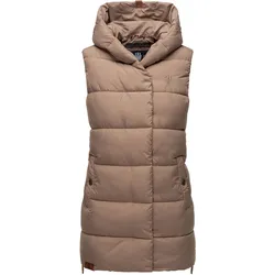 NAVAHOO Damen Designer Steppweste ärmellose Weste mit Kapuze Madilynaa