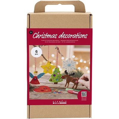 Creativ Company DIY Sets Dekoartikel Kreativ Set Weihnachtsschmuck, Ausmalen, Kreativ Box