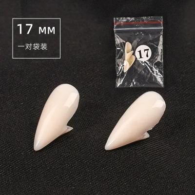Uplift Picks Realistic Vampire Fang Costume Set With Adhesive 1.7mm 3 Pcs