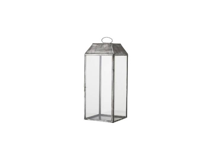 Lanterne en métal et verre gris, d'intérieur, moderne - Bloomingv