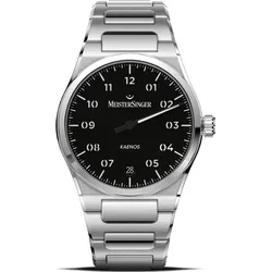Meistersinger Klassik Plus Kaenos KS902 - schwarz,silber - 40mm