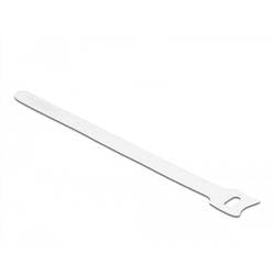 Delock Klettkabelbinder zum Bündeln zum Fixieren (L x B) 200 mm x 12 mm Weiß 10 St. 19520