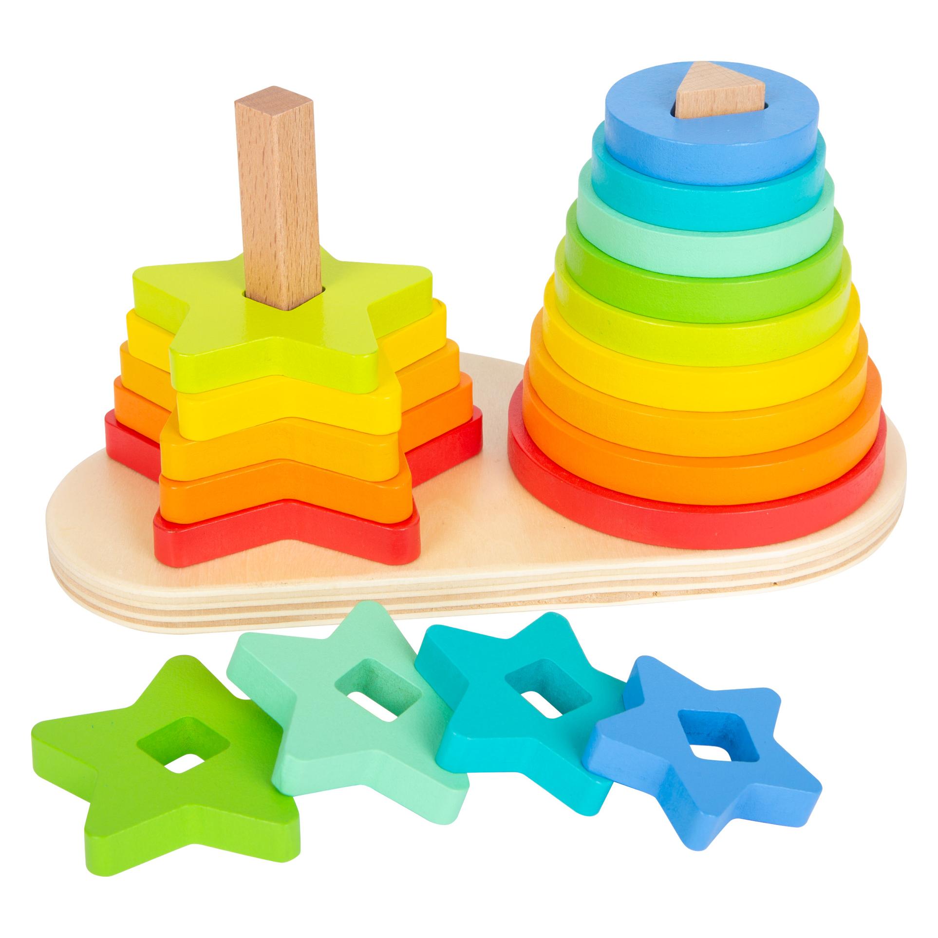 small foot Steckspiel Regenbogen (4020972117205)