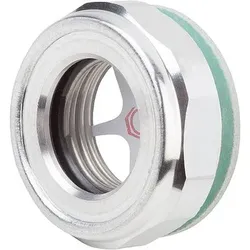ÖLSCHAUGLAS MIT NATURGLASSCHEIBE MIT REFLEKTOR, D1=M33X1,5, D=42,5, ALUMINIUM