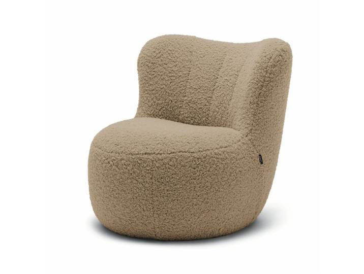 freistil by Rolf Benz 173 Sessel in Teddystoff, Schäfchenstoff oder Flachgewebe - Schäfchenstoff 3053 khakigrau gefertigt im Schwarzwald, Spitzname Gummibär , trendige Farben, weich und flauschig, bequem gepolstert, Cozy-Edition, Bouclé Modern
