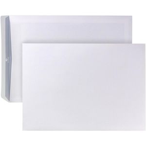 Posthorn Versandtaschen weiß, B4, ohne Fenster, selbstklebend, Kraftpapier,250 Stück